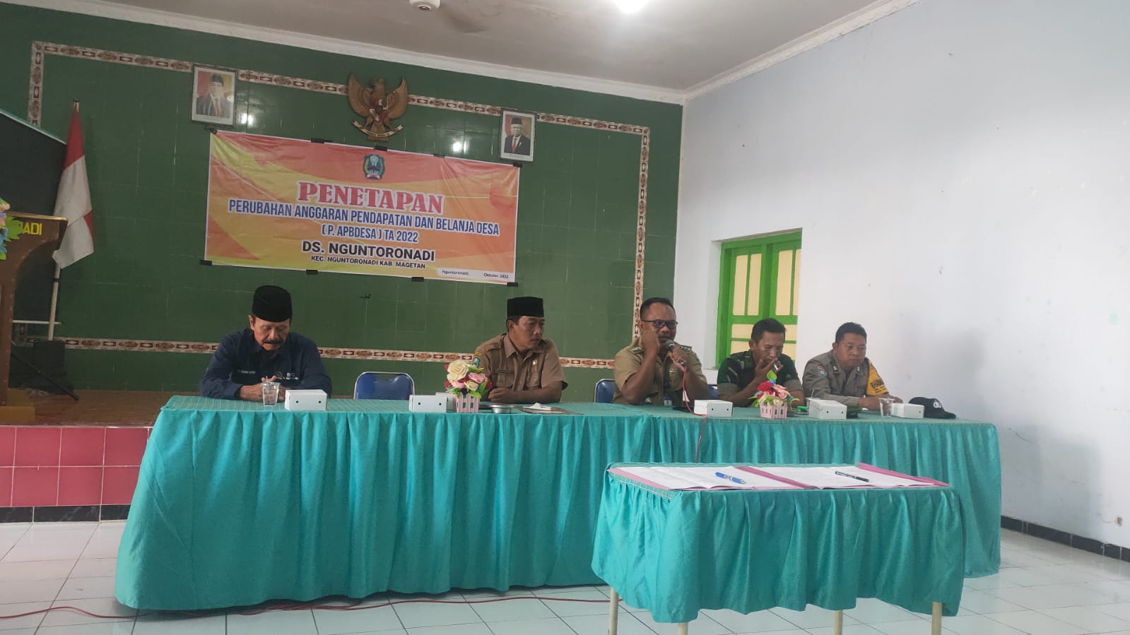 ACARA PENETAPAN PERUBAHAN APBDES TAHUN ANGGARAN 2022 DESA NGUNTORONADI